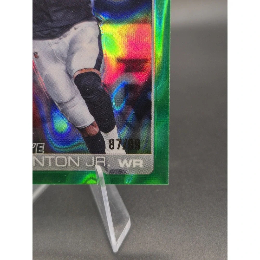 2025 Topps Chrome Dont'e Thornton Jr. #385 Green Refractor /99 (RC) Raiders